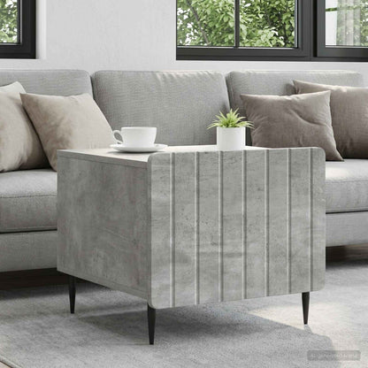 Coffee Table Concrete Grey 49 x 50 x 42 cm Engineered Wood