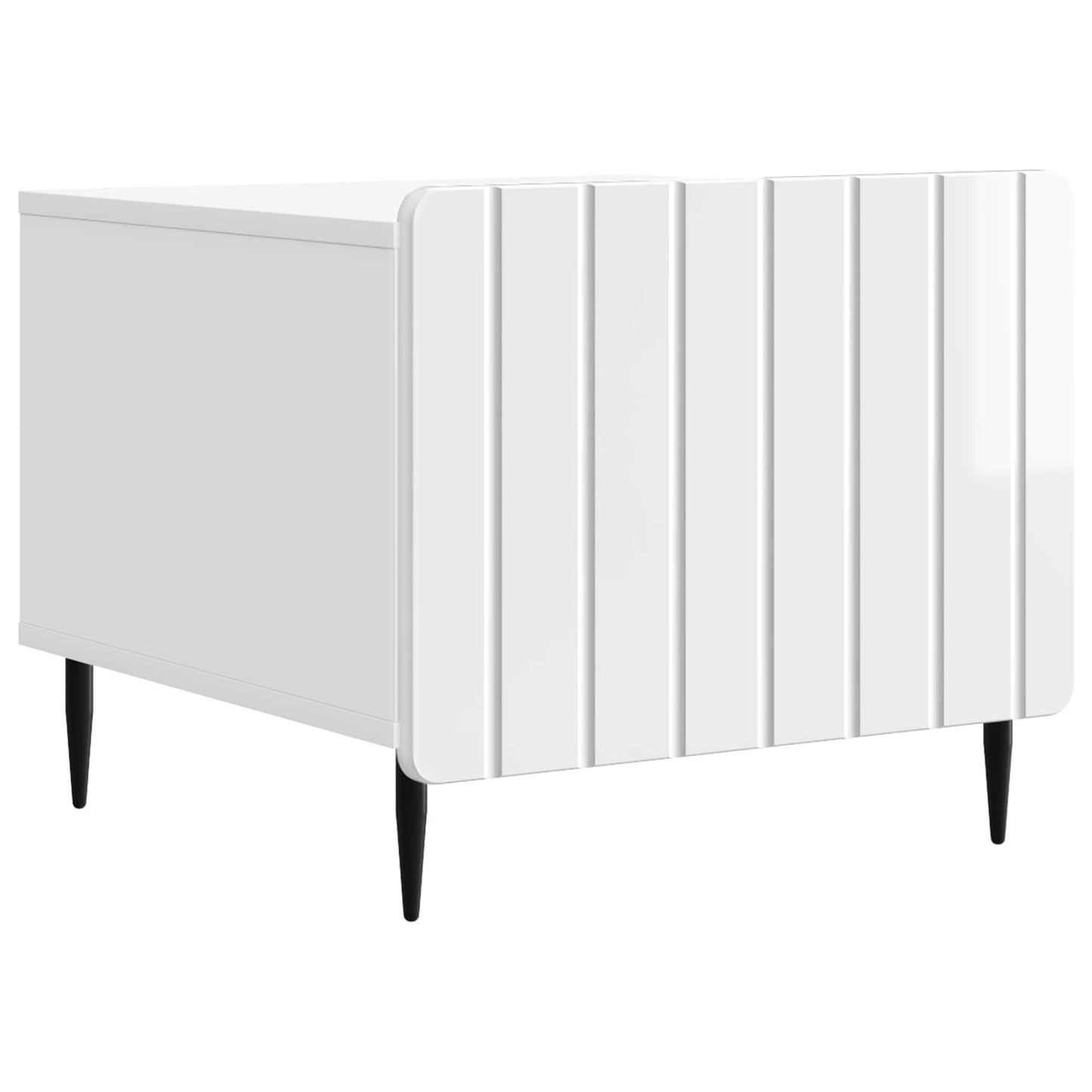 Coffee Table High Gloss White 49 x 50 x 42 cm Engineered Wood
