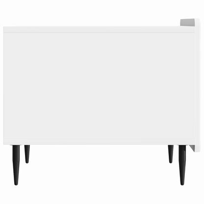 Coffee Table High Gloss White 49 x 50 x 42 cm Engineered Wood
