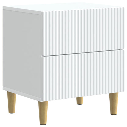 Bedside Cabinet White 43 x 34.5 x 48 cm Engineered Wood