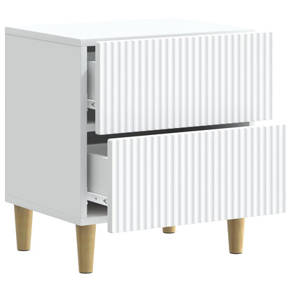 Bedside Cabinet 2 pcs White 43 x 34.5 x 48 cm Engineered Wood