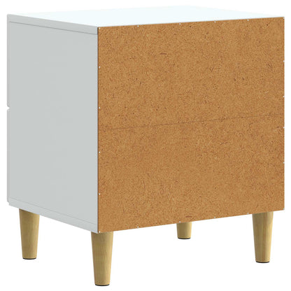 Bedside Cabinet 2 pcs White 43 x 34.5 x 48 cm Engineered Wood