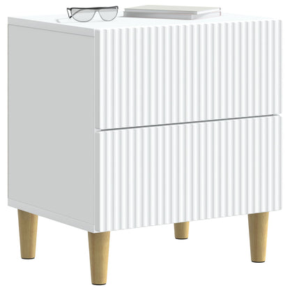 Bedside Cabinet 2 pcs White 43 x 34.5 x 48 cm Engineered Wood