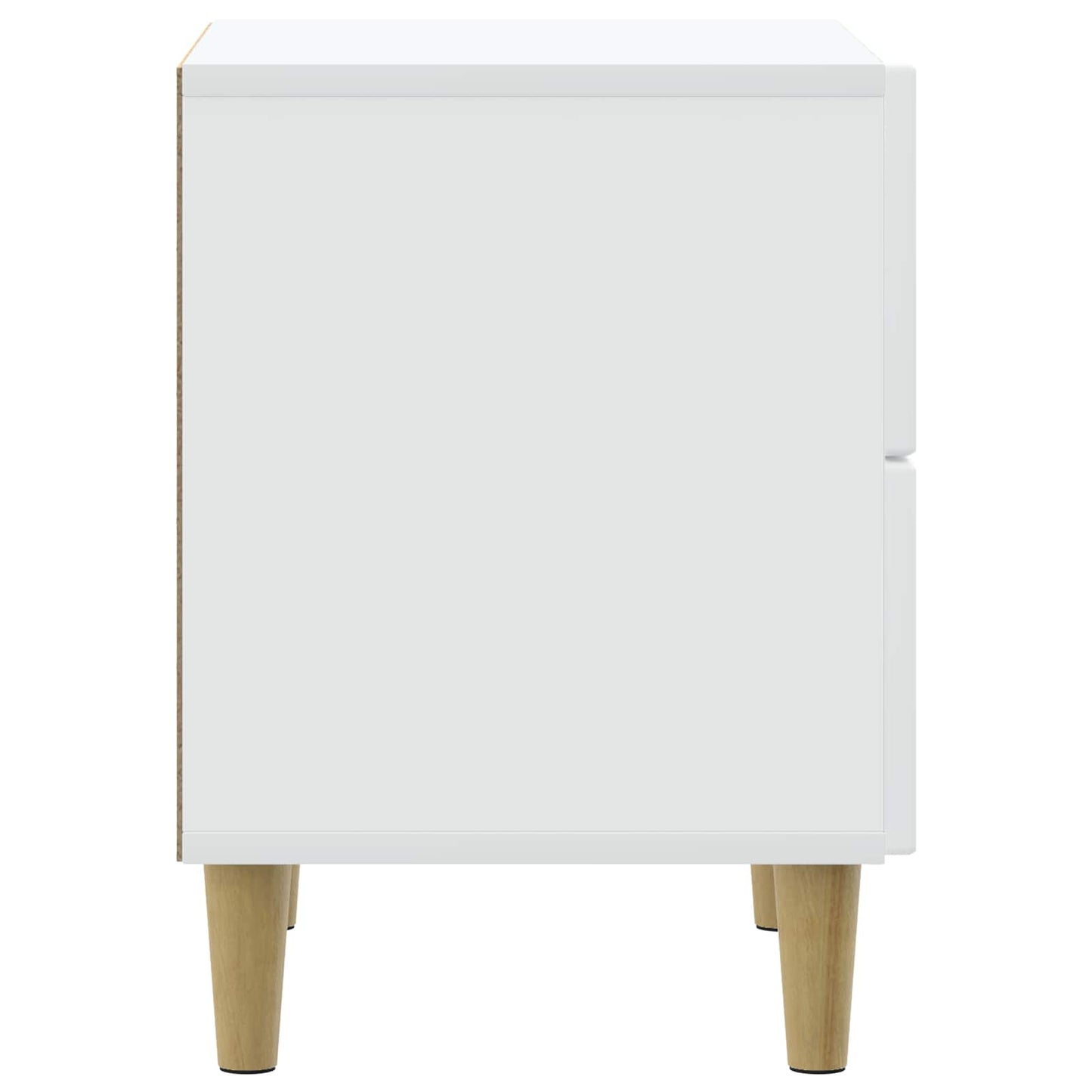Bedside Cabinet 2 pcs White 43 x 34.5 x 48 cm Engineered Wood