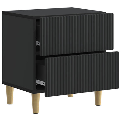 Bedside Cabinet 2 pcs Black 43 x 34.5 x 48 cm Engineered Wood