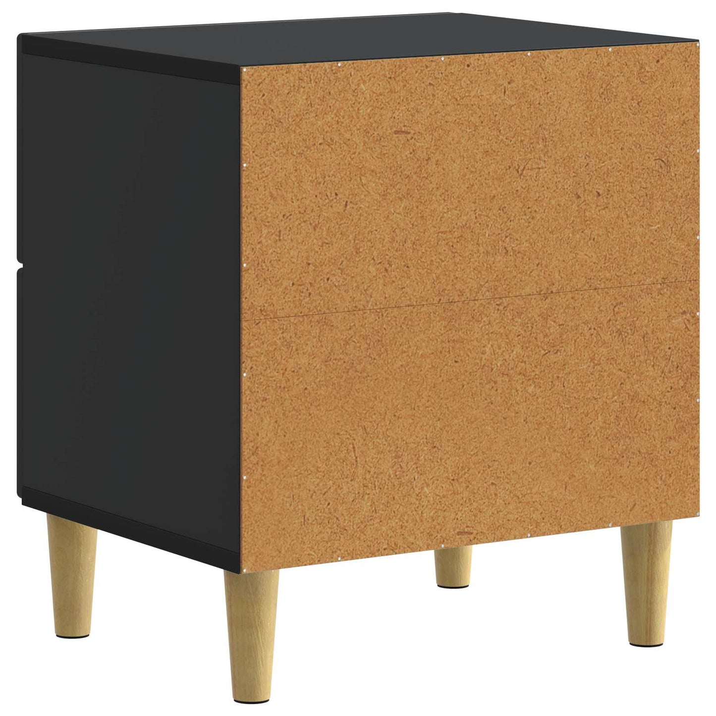 Bedside Cabinet 2 pcs Black 43 x 34.5 x 48 cm Engineered Wood