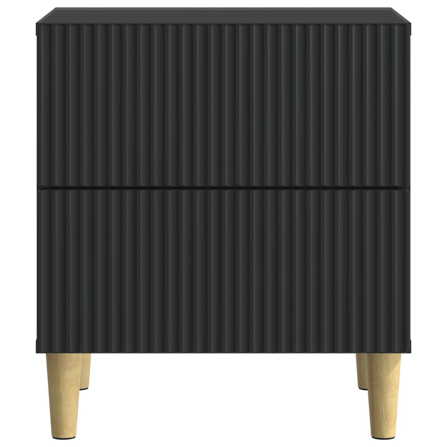 Bedside Cabinet 2 pcs Black 43 x 34.5 x 48 cm Engineered Wood