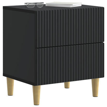 Bedside Cabinet 2 pcs Black 43 x 34.5 x 48 cm Engineered Wood