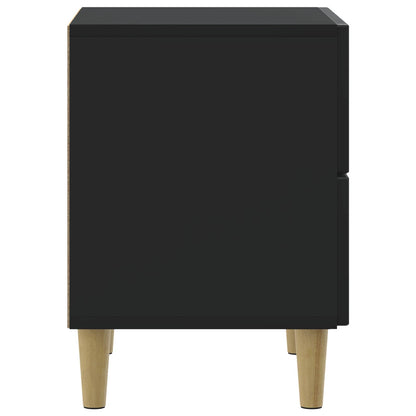 Bedside Cabinet 2 pcs Black 43 x 34.5 x 48 cm Engineered Wood