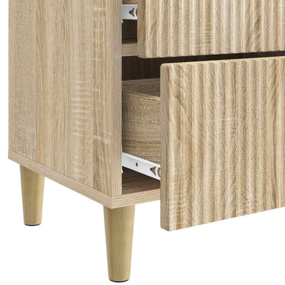 Bedside Cabinet Sonoma Oak 43 x 34.5 x 48 cm Engineered Wood