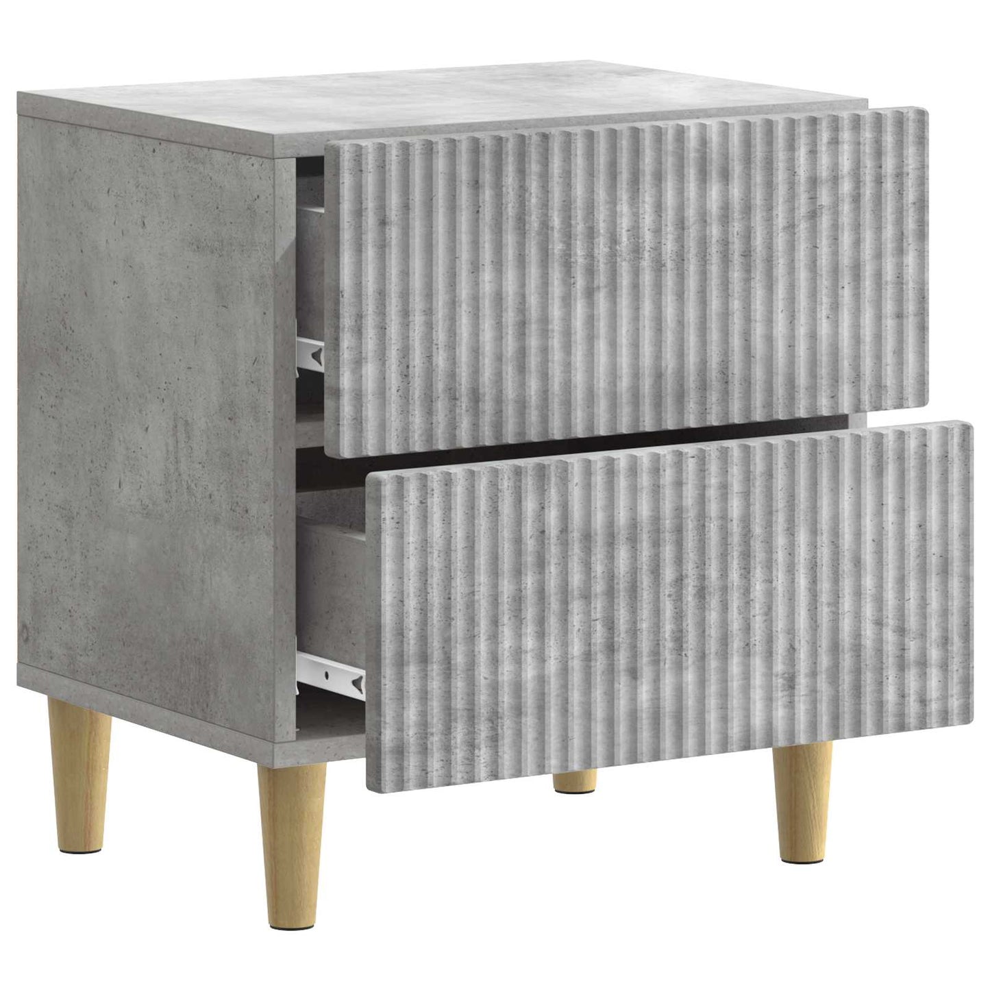 Bedside Cabinet Concrete Grey 43 x 34.5 x 48 cm Engineered Wood