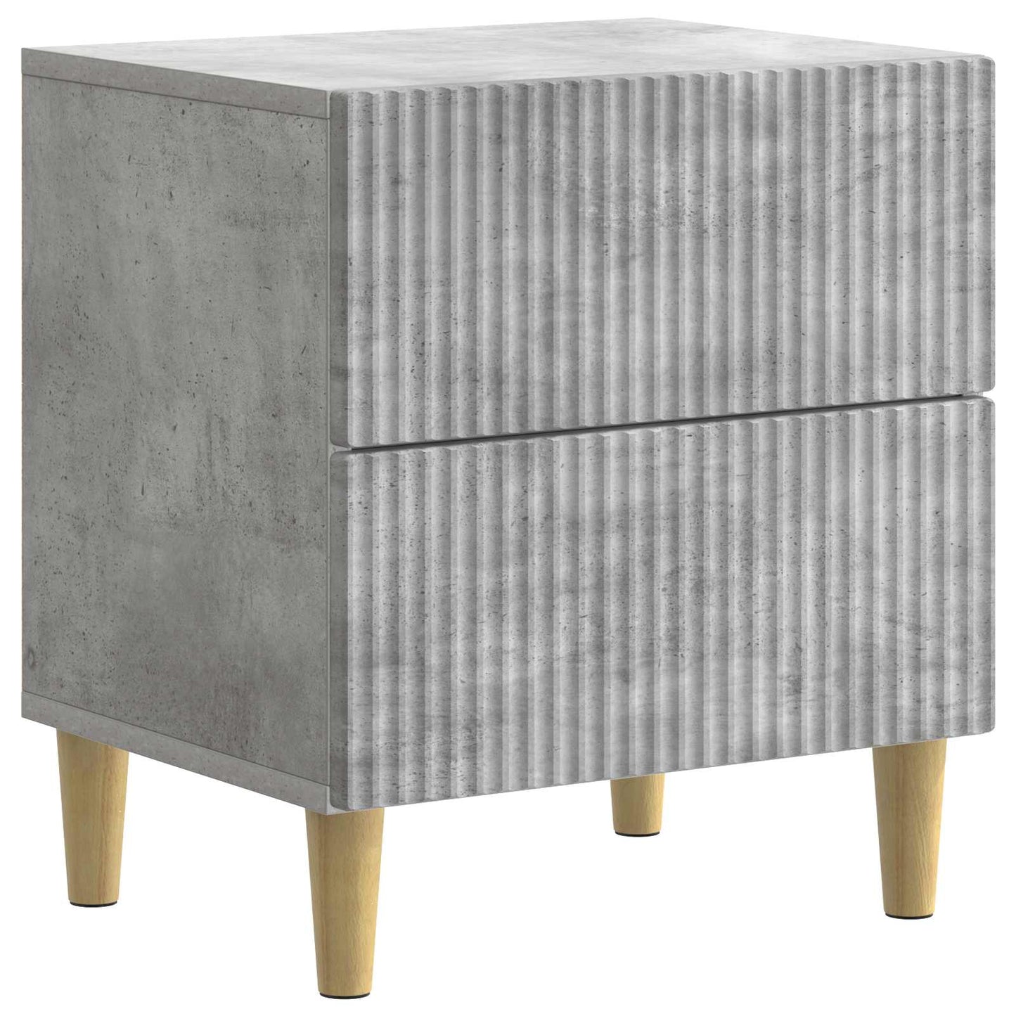 Bedside Cabinet 2 pcs Concrete Grey 43 x 34.5 x 48 cm