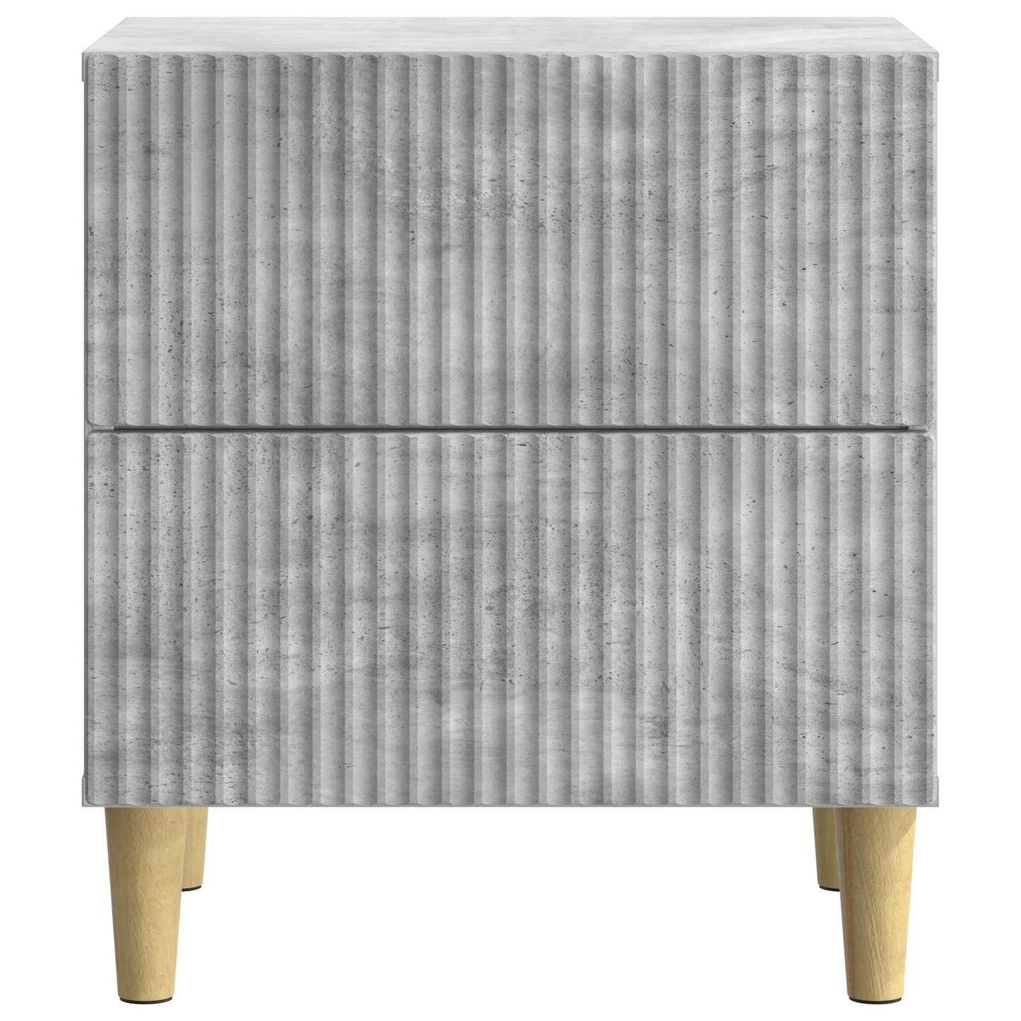 Bedside Cabinet 2 pcs Concrete Grey 43 x 34.5 x 48 cm