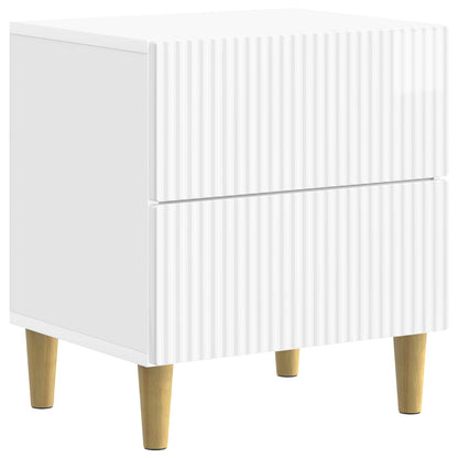 Bedside Cabinet with Drawer High Gloss White 43 x 34.5 x 48 cm