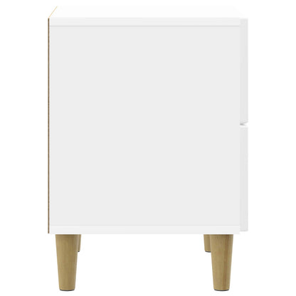 Bedside Cabinet with Drawer High Gloss White 43 x 34.5 x 48 cm