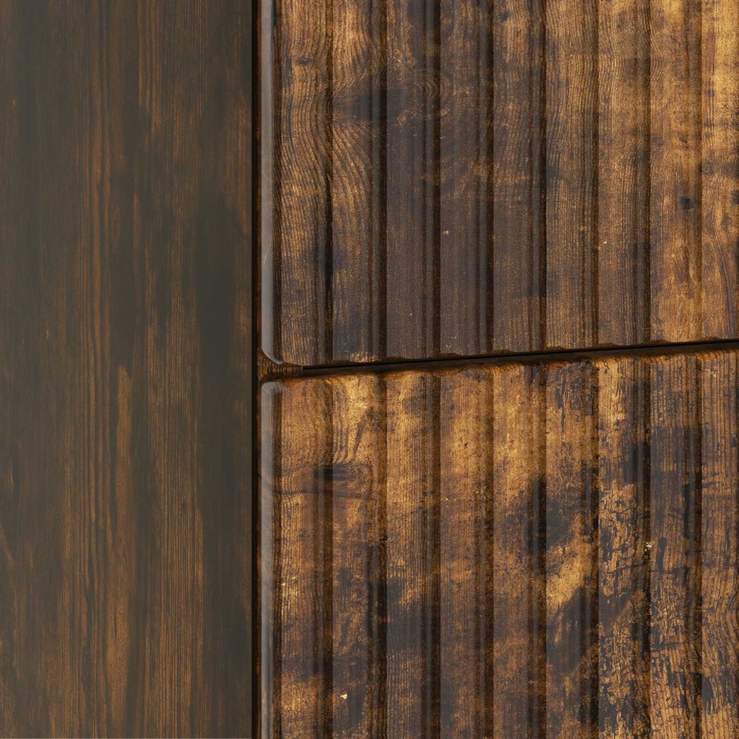 Bedside Cabinet Smoked Oak 43 x 34.5 x 48 cm Engineered Wood