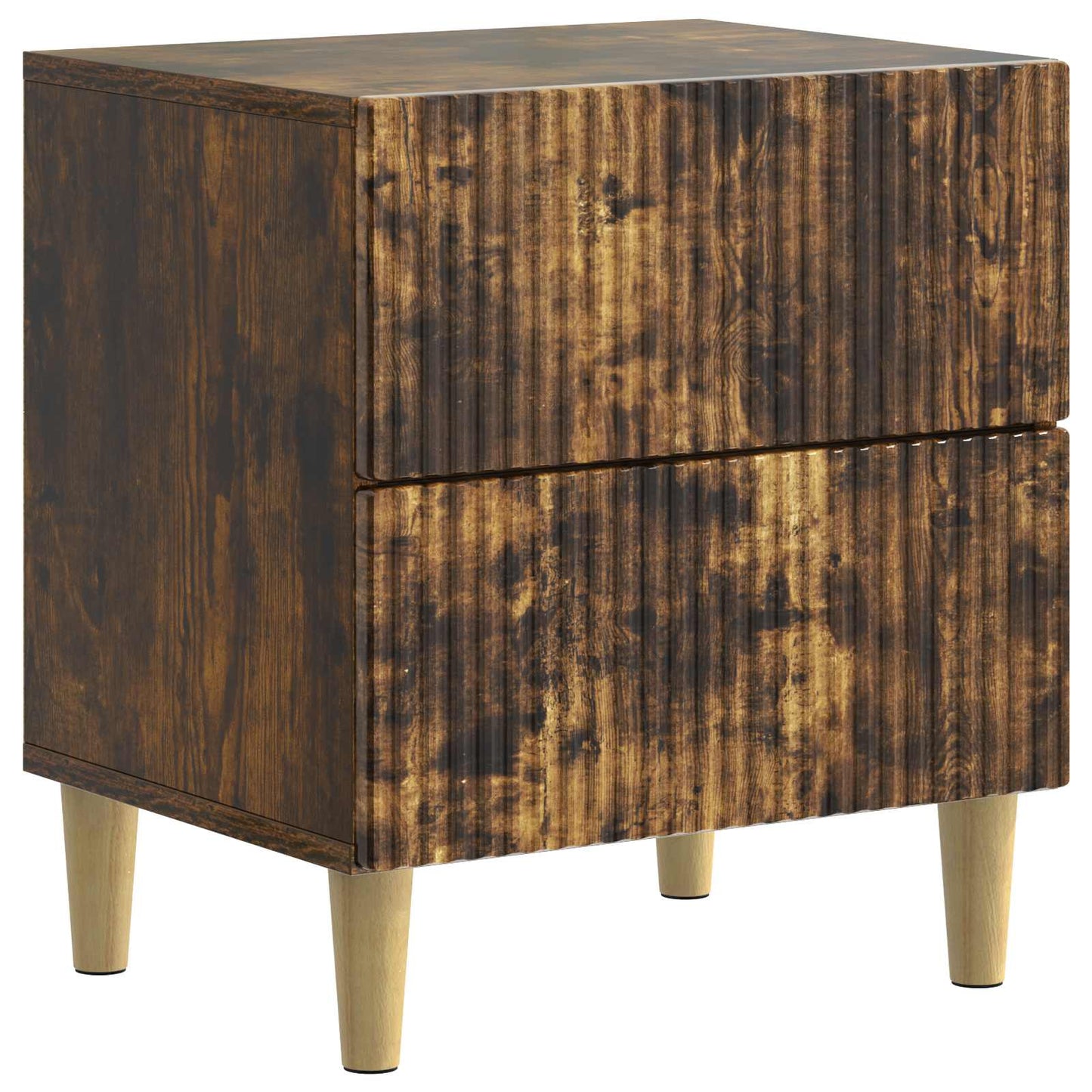 Bedside Cabinet Smoked Oak 43 x 34.5 x 48 cm Engineered Wood