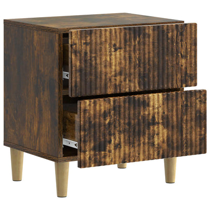 Bedside Cabinet Smoked Oak 43 x 34.5 x 48 cm Engineered Wood