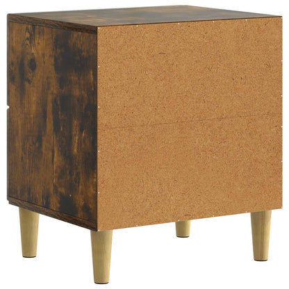 Bedside Cabinet Smoked Oak 43 x 34.5 x 48 cm Engineered Wood