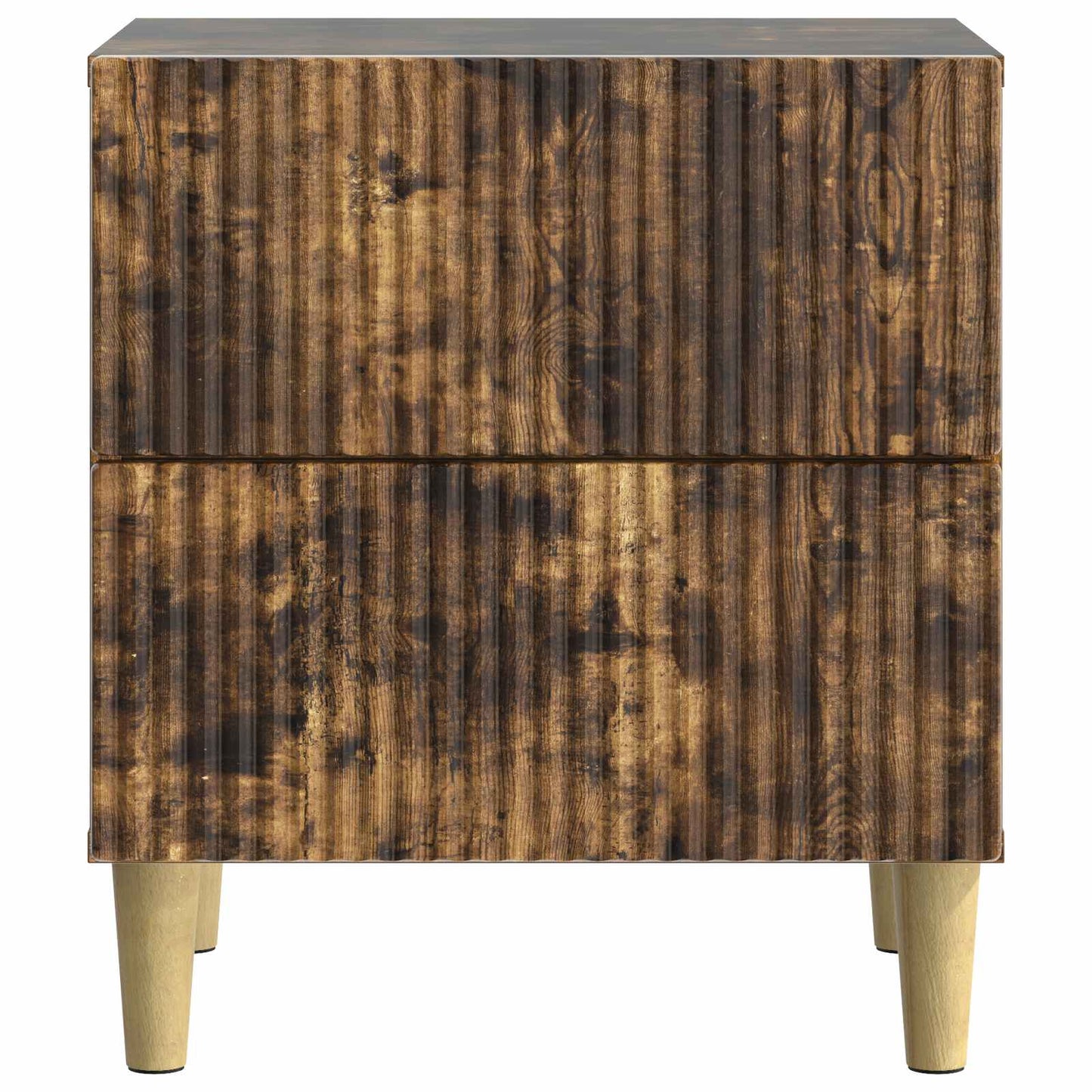 Bedside Cabinet Smoked Oak 43 x 34.5 x 48 cm Engineered Wood