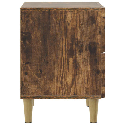 Bedside Cabinet Smoked Oak 43 x 34.5 x 48 cm Engineered Wood
