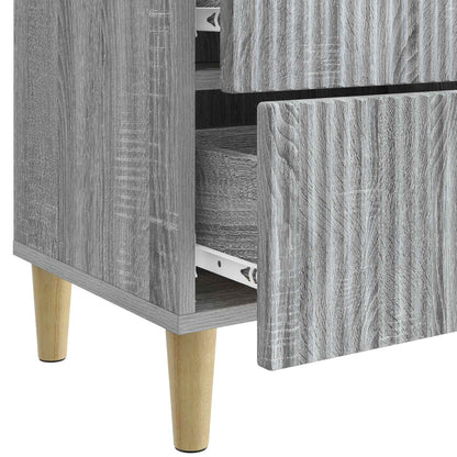 Bedside Cabinet Grey Sonoma 43 x 34.5 x 48 cm Engineered Wood