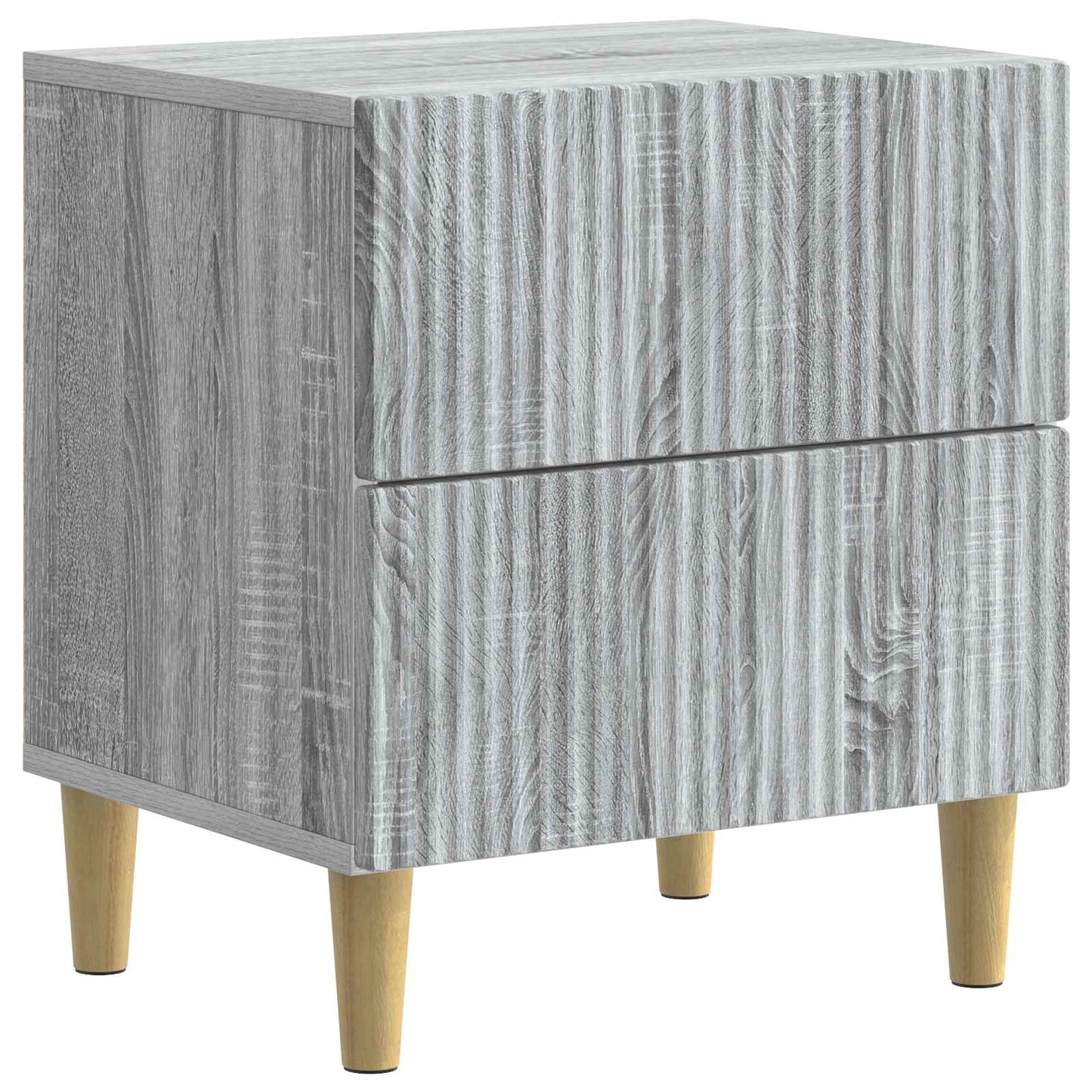 Bedside Cabinet 2 pcs Grey Sonoma 43 x 34.5 x 48 cm