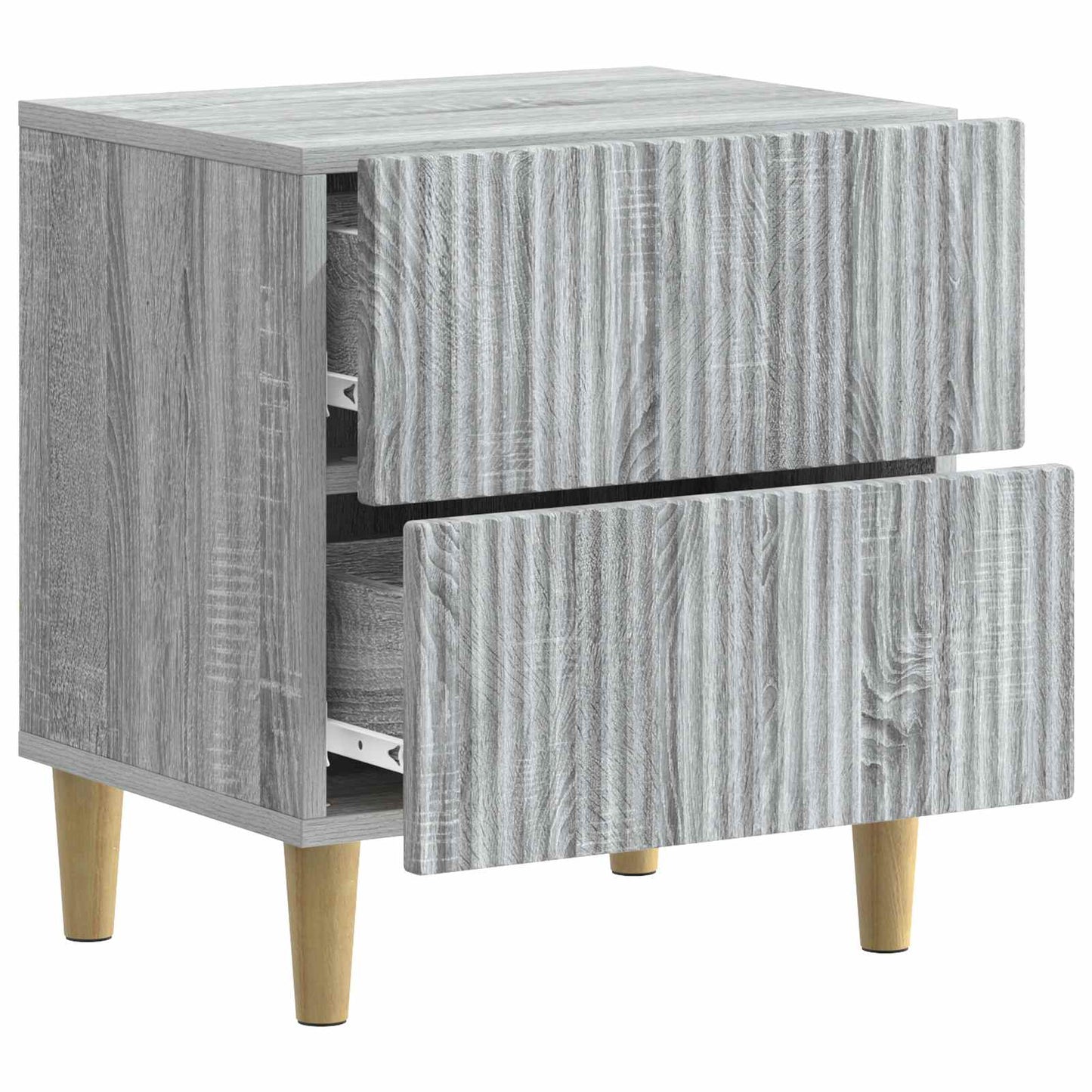 Bedside Cabinet 2 pcs Grey Sonoma 43 x 34.5 x 48 cm