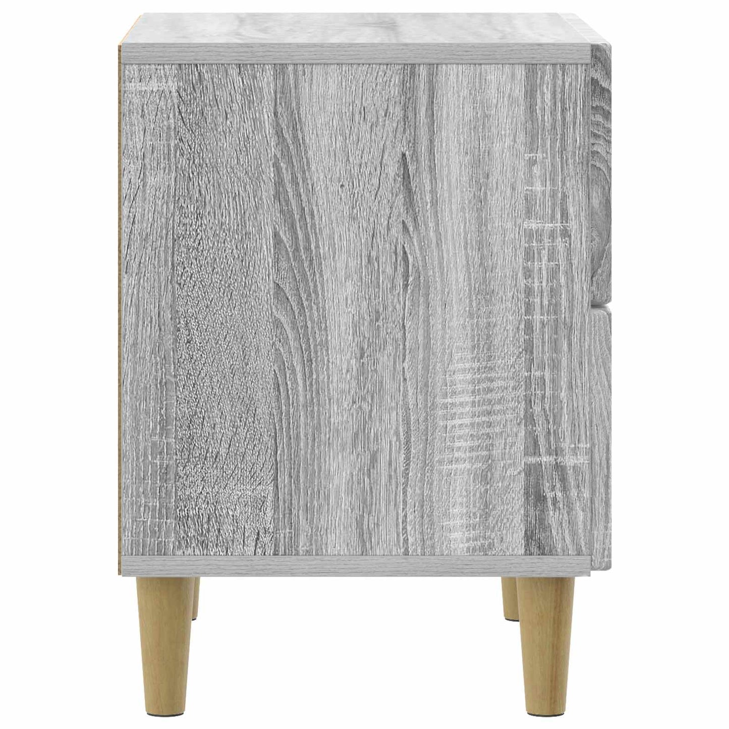 Bedside Cabinet 2 pcs Grey Sonoma 43 x 34.5 x 48 cm