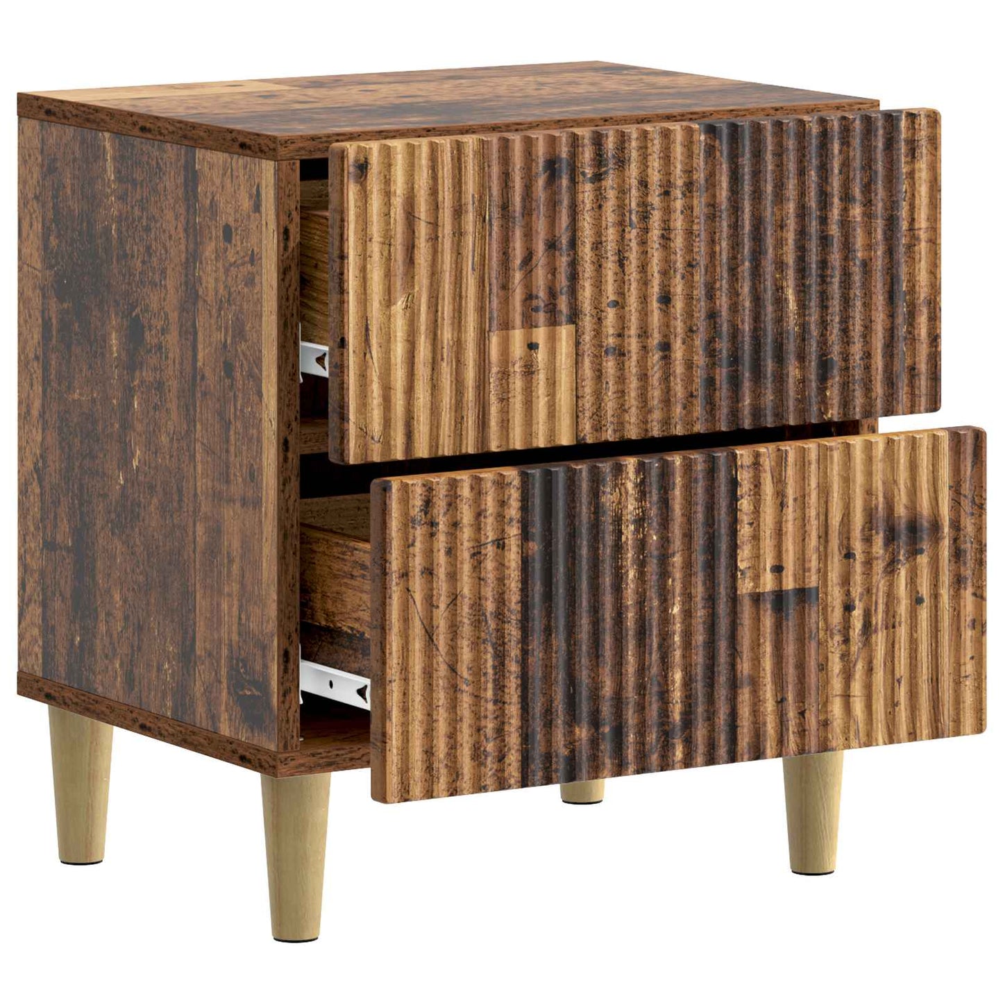Bedside Cabinet Old Wood 43 x 34.5 x 48 cm Engineered Wood