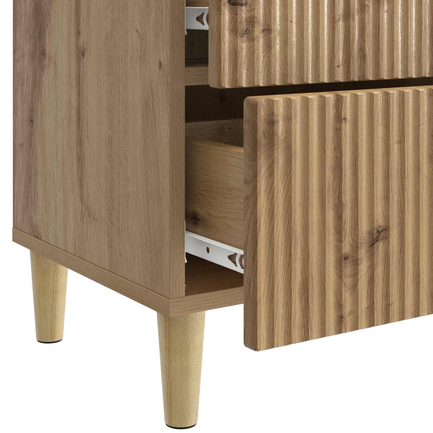 Bedside Cabinet 2 pcs Artisan Oak 43 x 34.5 x 48 cm