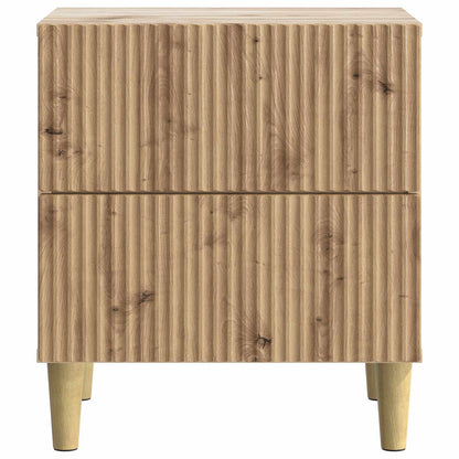 Bedside Cabinet with Drawer 2 pcs Artisan Oak 43 x 34.5 x 48 cm