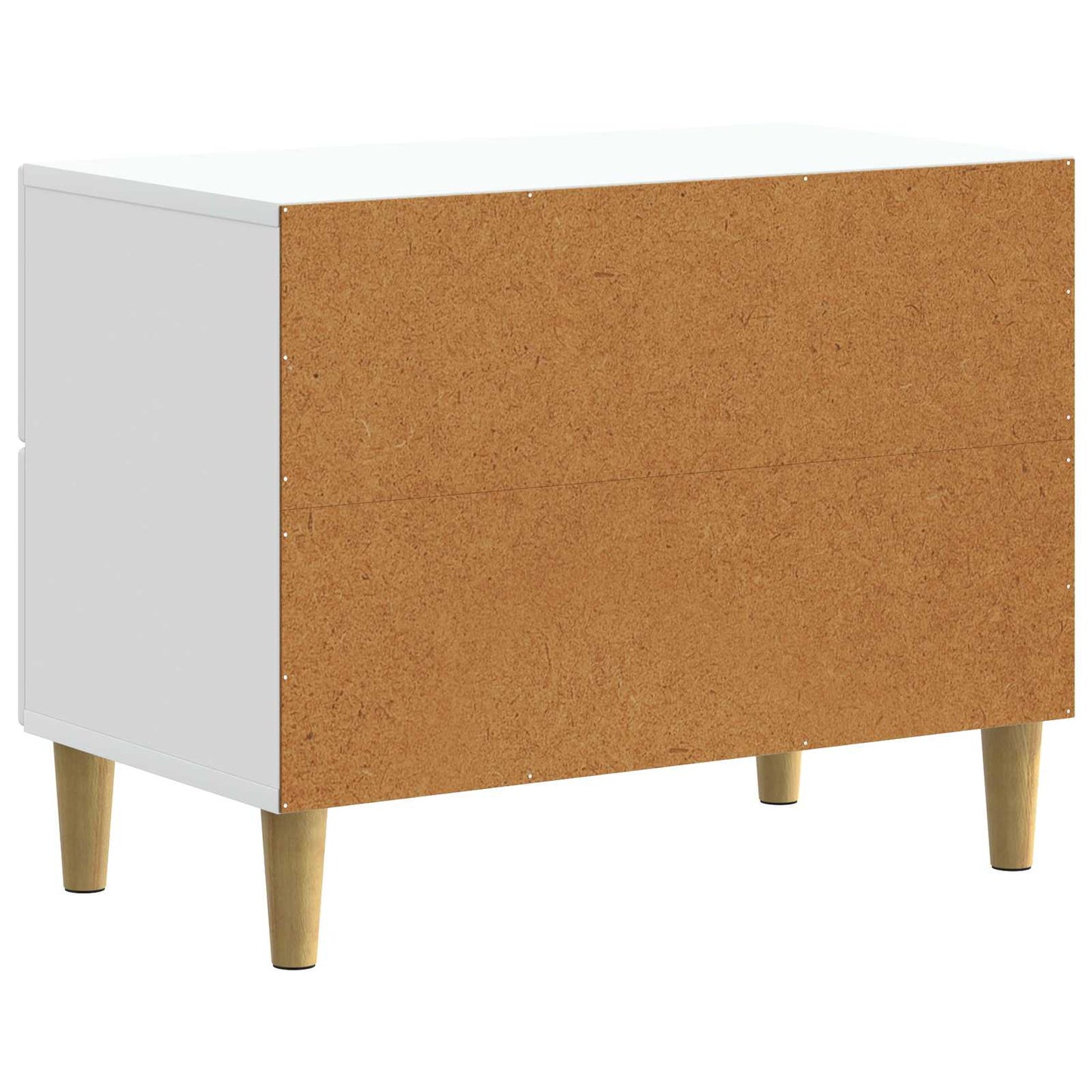 Bedside Cabinet White 62 x 34.5 x 48 cm Engineered Wood