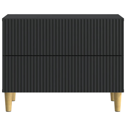 Bedside Cabinet Black 62 x 34.5 x 48 cm Engineered Wood