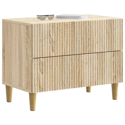 Bedside Cabinet Sonoma Oak 62 x 34.5 x 48 cm Engineered Wood