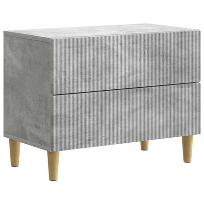 Bedside Cabinet Concrete Grey 62 x 34.5 x 48 cm Engineered Wood