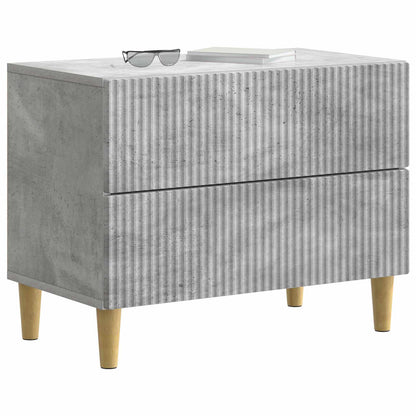 Bedside Cabinet Concrete Grey 62 x 34.5 x 48 cm Engineered Wood