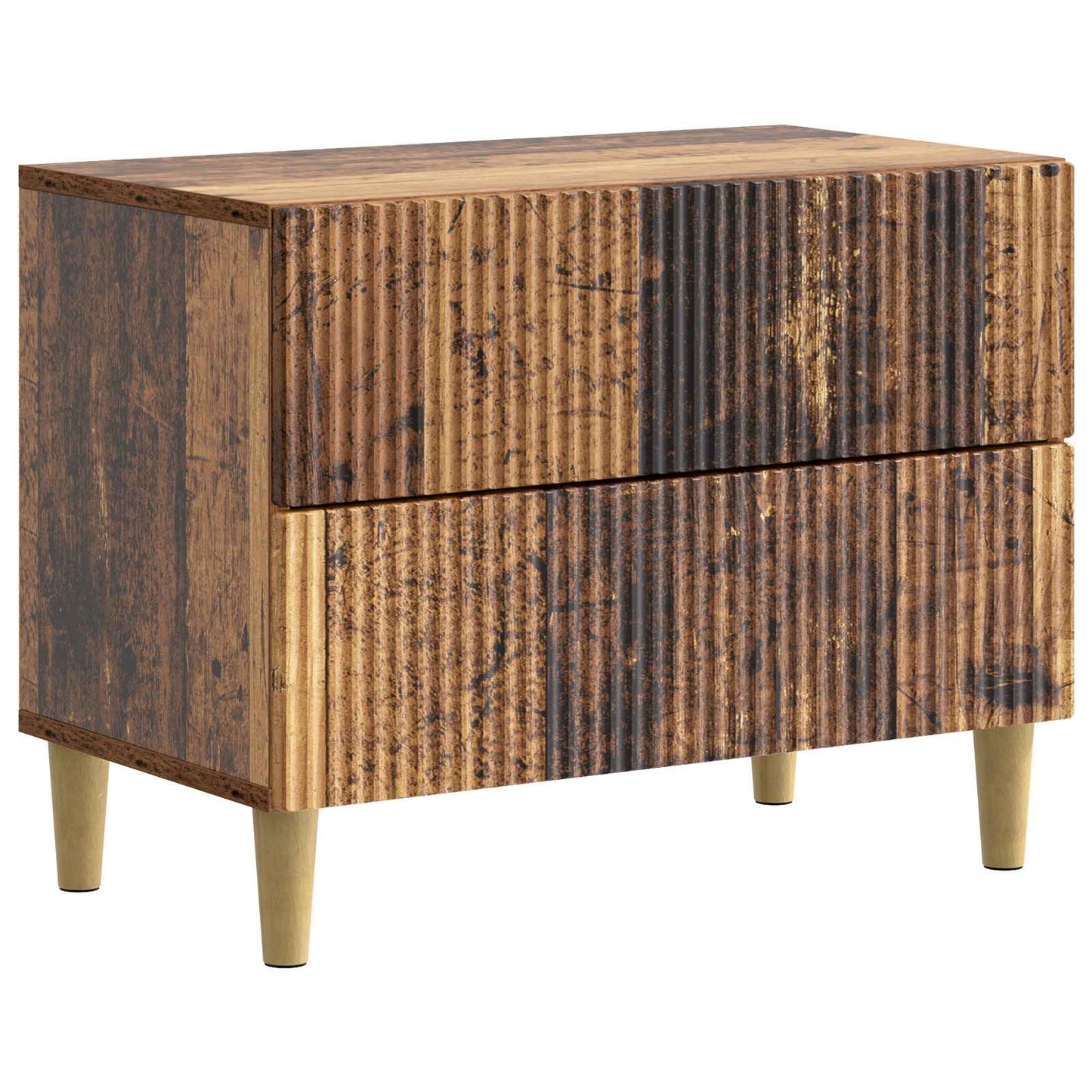 Bedside Cabinet Old Wood 62 x 34.5 x 48 cm Engineered Wood