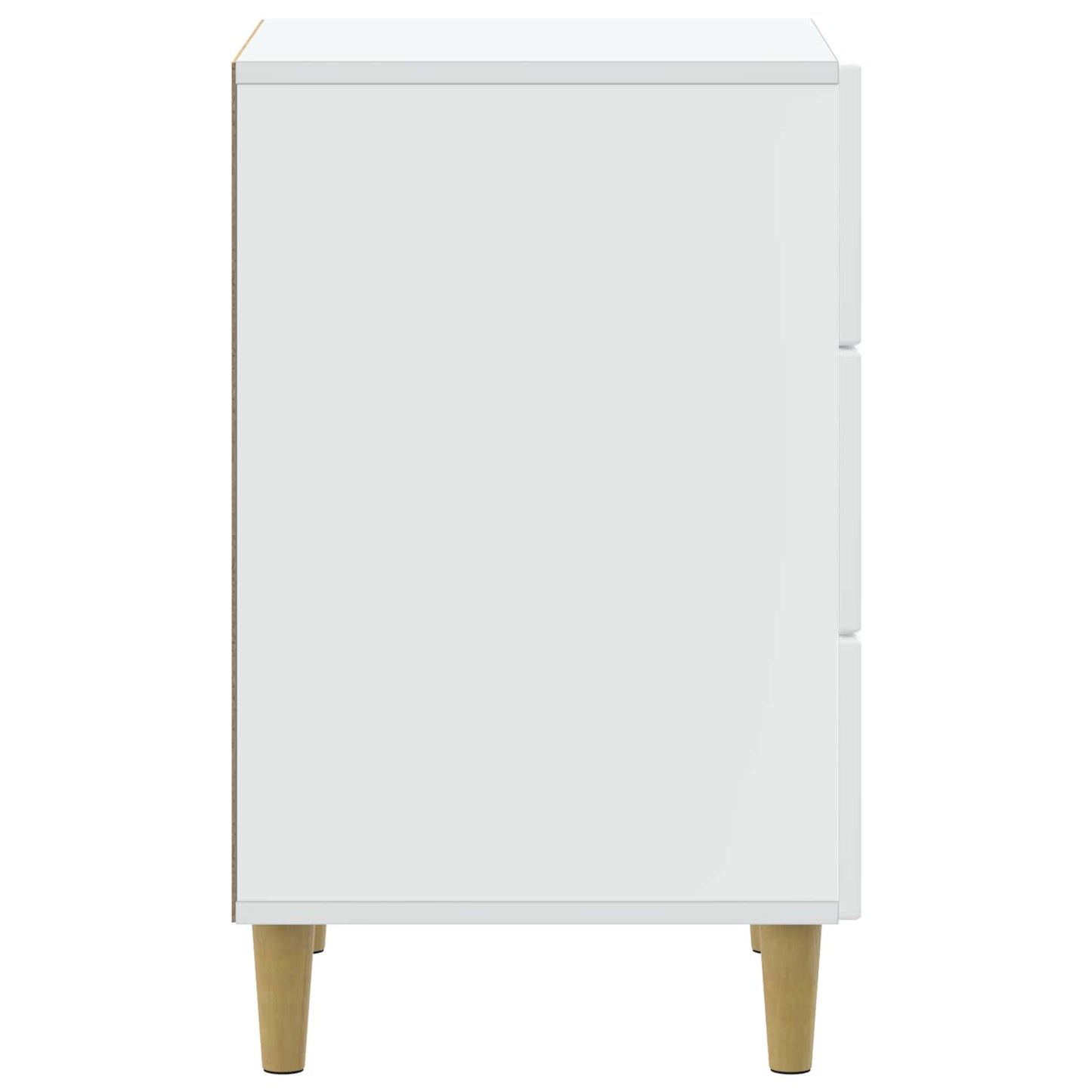 Bedside Cabinet White 43 x 41 x 66.5 cm Engineered Wood
