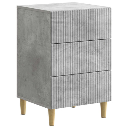 Bedside Cabinet Concrete Grey 43 x 41 x 66.5 cm Engineered Wood