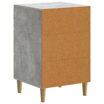 Bedside Cabinet Concrete Grey 43 x 41 x 66.5 cm Engineered Wood