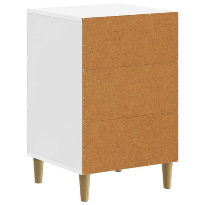 Bedside Cabinet with Drawer High Gloss White 43 x 41 x 66.5 cm