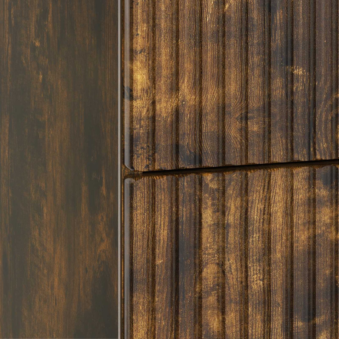 Bedside Cabinet Smoked Oak 43 x 41 x 66.5 cm Engineered Wood
