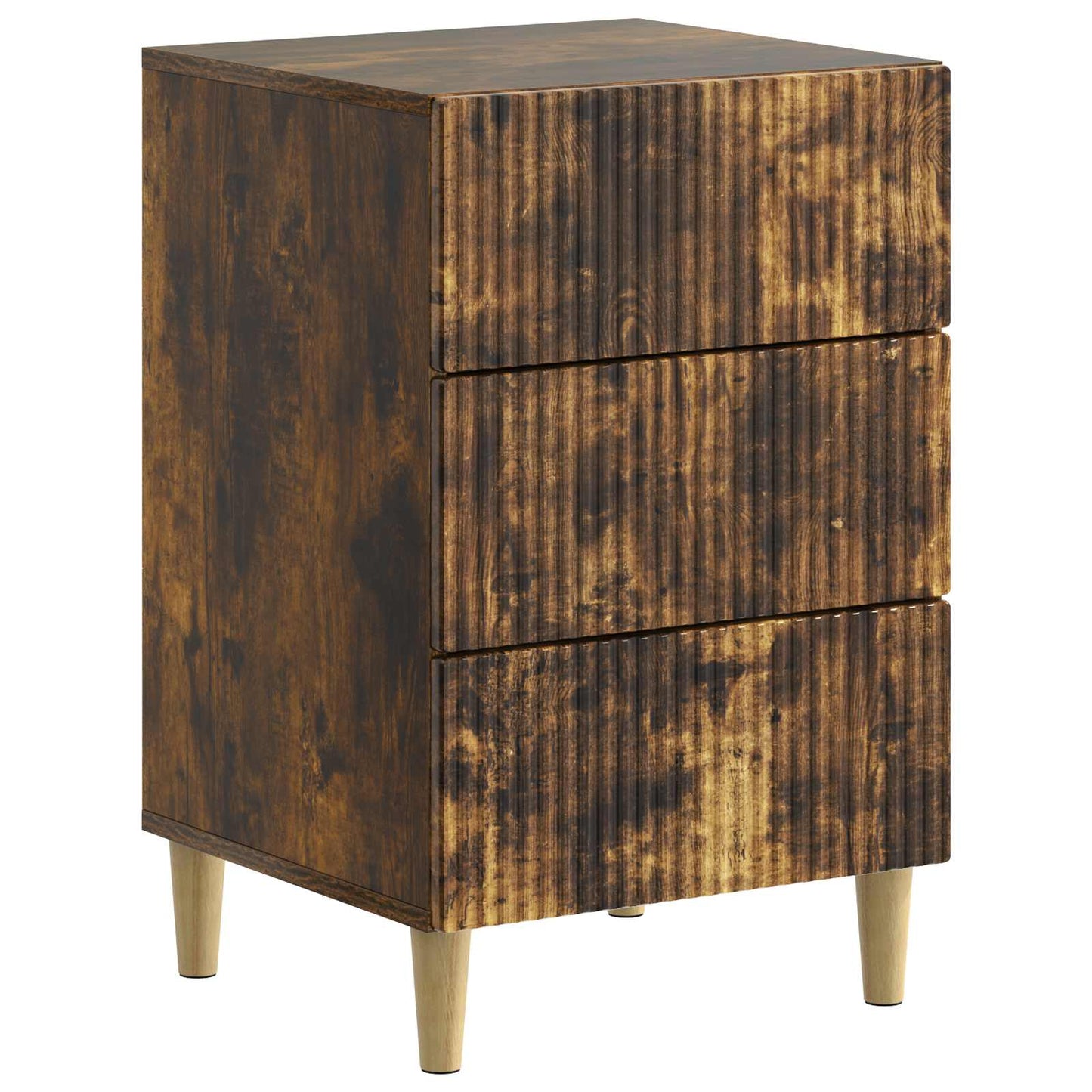 Bedside Cabinet Smoked Oak 43 x 41 x 66.5 cm Engineered Wood