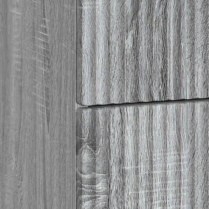 Bedside Cabinet Grey Sonoma 43 x 41 x 66.5 cm Engineered Wood