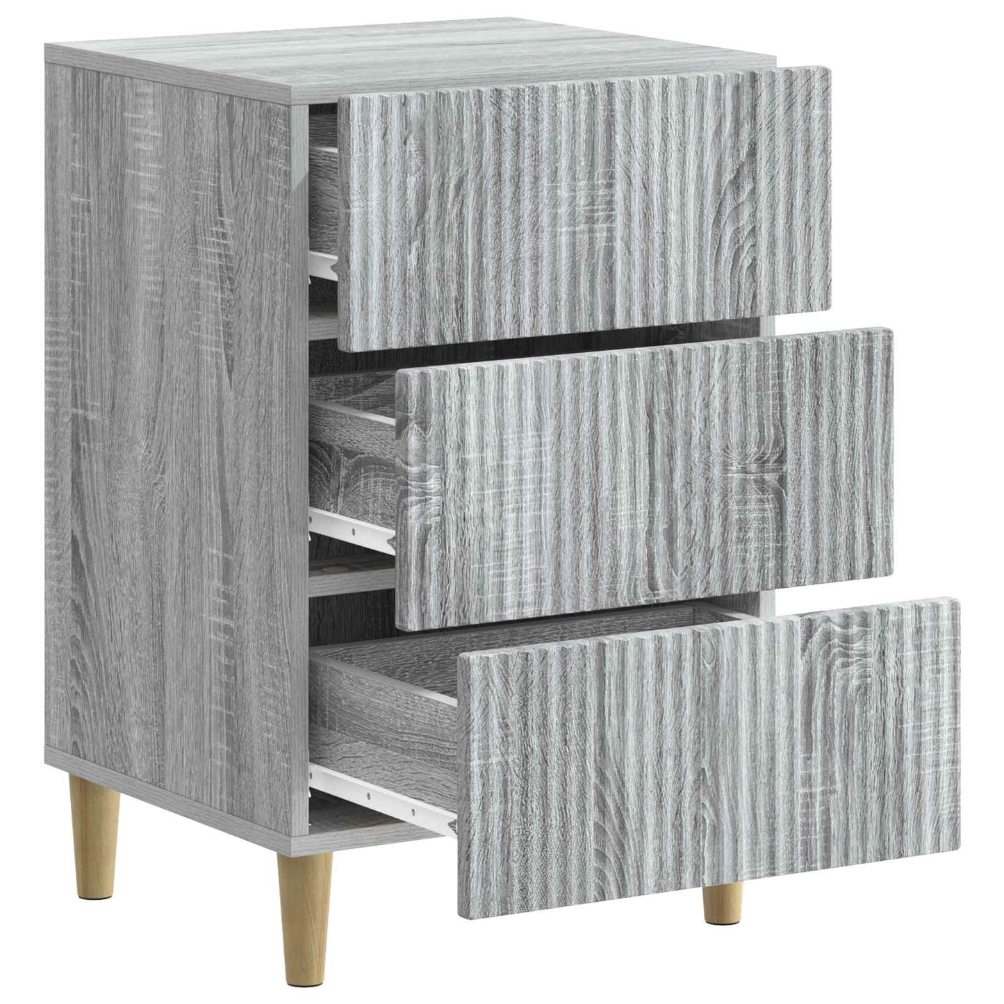 Bedside Cabinet Grey Sonoma 43 x 41 x 66.5 cm Engineered Wood
