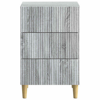 Bedside Cabinet Grey Sonoma 43 x 41 x 66.5 cm Engineered Wood