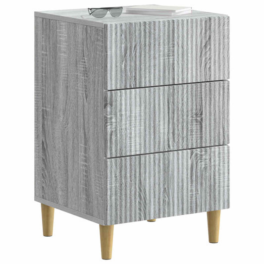Bedside Cabinet Grey Sonoma 43 x 41 x 66.5 cm Engineered Wood