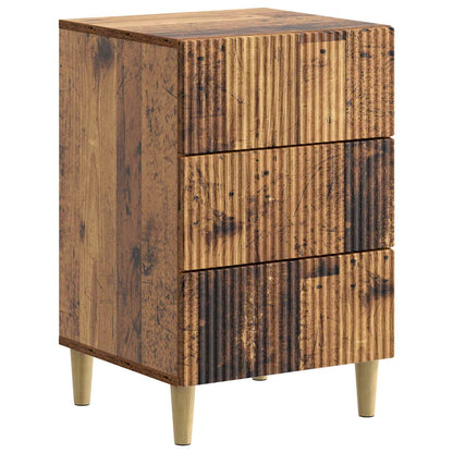Bedside Cabinet Old Wood 43 x 41 x 66.5 cm Engineered Wood