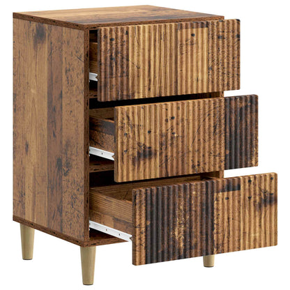 Bedside Cabinet Old Wood 43 x 41 x 66.5 cm Engineered Wood
